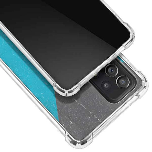 Bahamas Flag Distressed Galaxy A72 5G Clear Case
